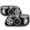 Solid Matte Black Paint Housing, variant on AKKON - For Ford Explorer Black Bezel Dual LED Ring 1pc Design Projector Headlights Front Lamps Replacement