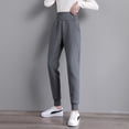 thumbnail image 5 of Gseagtia Winter tracksuit pants with cashmere cashmere pants, padded and lengthened（gray）, 5 of 6