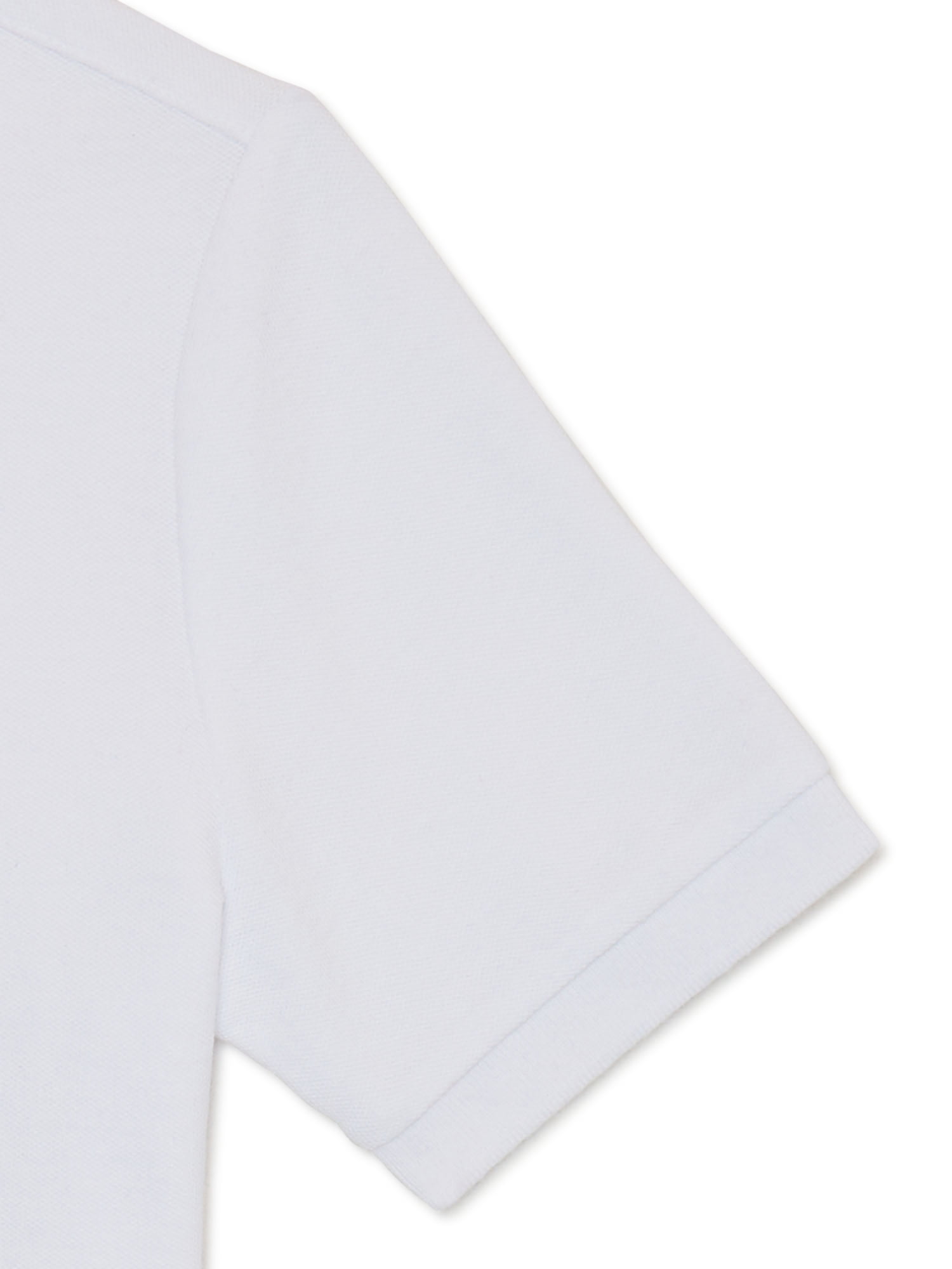 Wonder Nation Boys School Uniform Pique Polo Shirts with Short Sleeves, 4-Pack, Sizes 4-18