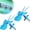 Blue-2PCS, variant on 1/2/3PCS Air Conditioner Deflector Fan, 360 Adjustable Ac Vent Deflector, With Suction Cup Mount, Prevent Direct Blowing of Cold Air, Multi-blade Airflow Control, For Baby Rooms/Home/Office