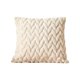 thumbnail image 2 of Cojín Decorativo con Bordado de Hojas En 3D, Color Beige, Suave, para Mesilla de Noche, Oficina, Sofá o Lumbar - 45X45Cm | Poliéster - 1 Unidad, 2 of 6