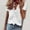 White, variant on Ichuanyi Womens Shirts , Women's Summer Ruffle V-Neck Short Sleeve Solid Color Casual T-Shirt Tops