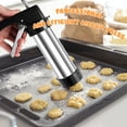 thumbnail image 2 of Wekvgz Cookie Press Kit Efficient Cookie Press Decorating Kit Stainless Steel Cookie Press Machine Detachable Cookie Press Maker with 13 Cookie Discs 8 Icing Nozzles for Biscuits Baking, 2 of 11