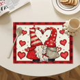 thumbnail image 2 of Juego de manteles individuales Artoid Mode Red Love para San Valentín, ideal para bodas, fiestas, cocinas y comedores., 2 of 3