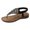 Black, variant on NOKIO Ladies' Beach Flip Flops Sandals For Women Comfort With Elastic Ankle Strap Casual Boho Beach Shoes Fashion Rhinestone Decor Scallop Trim Thong Sandals