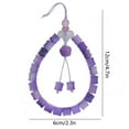 thumbnail image 3 of CxhicLuv Car Pendant, Auto Hanging Accessory, 4.7x2.4x0.4 Inch Weaving Rearview Mirror Pendant, Car Interior Decor Accessories, Decorate & Elevate Style, Car Owners, Business Users, Purple, 3 of 6