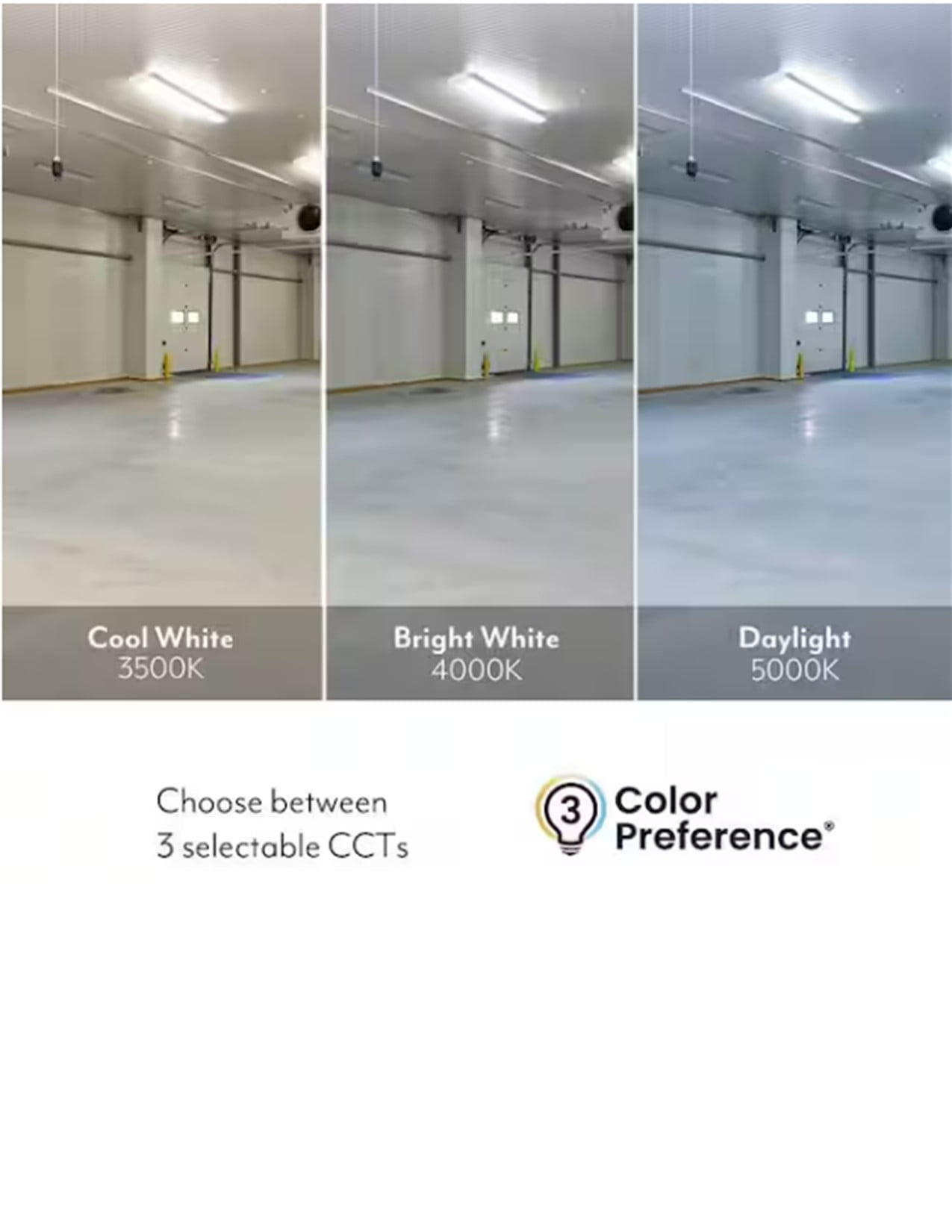 ETI 4’ x 10” Wide Selectable Commercial LED Wrap Light with Lumen Boost, 3CCT Color Preference, Multi-Volt 120-277V, C03040501A