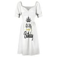 thumbnail image 4 of It's My Birthday Shirt Happy Birthday Sleeveless Dress Bridesmaid dress woman Evening dresses summer dresses, 4 of 6
