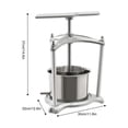 thumbnail image 3 of 0.8 Gal/3L Fruit Wine Press Juice Press for Cider Vegetables Cheese Tinctures, 3 of 14