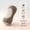 Coffee-CO-clearacne, variant on Amketima Buckwheat Hull Neck Support Pillow Cervical Traction Pillow Curved Shape 16.5x5.9 Inch Natural Fiber Adjustable Height for School Dorm Coffee