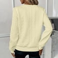 thumbnail image 3 of Mceream Chandails Matelassés pour Femmes à Fermeture Éclair, Col Rond, Manches Longues, Texturés, Unis, Chandails à Enfiler avec Poches, Décontractés, Amples, Mode, Automne Hiver, Tuniques, Grande Taille, Sudadera Para Mujer Beige m, 3 of 7
