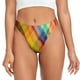thumbnail image 1 of Fotbe Abstract Watercolors Tartan Tanga Sin Costuras para Mujer con Estampado – Panties Invisibles, Transpirables y Cómodos para Uso Diario-4X-Large, 1 of 6