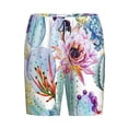 thumbnail image 4 of Fotbe Cactus Pajama Shorts for Men, Men's Pajama Bottoms, Sleepwear,Short Pajama Pants-XX-Large, 4 of 9