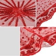 thumbnail image 6 of HNMKIU Wraps Women Sequins Moon Scarves Evening Dress Shawls Elegant Glitter Wrap Stole Accessory for Party Wedding Red,One Size, 6 of 8