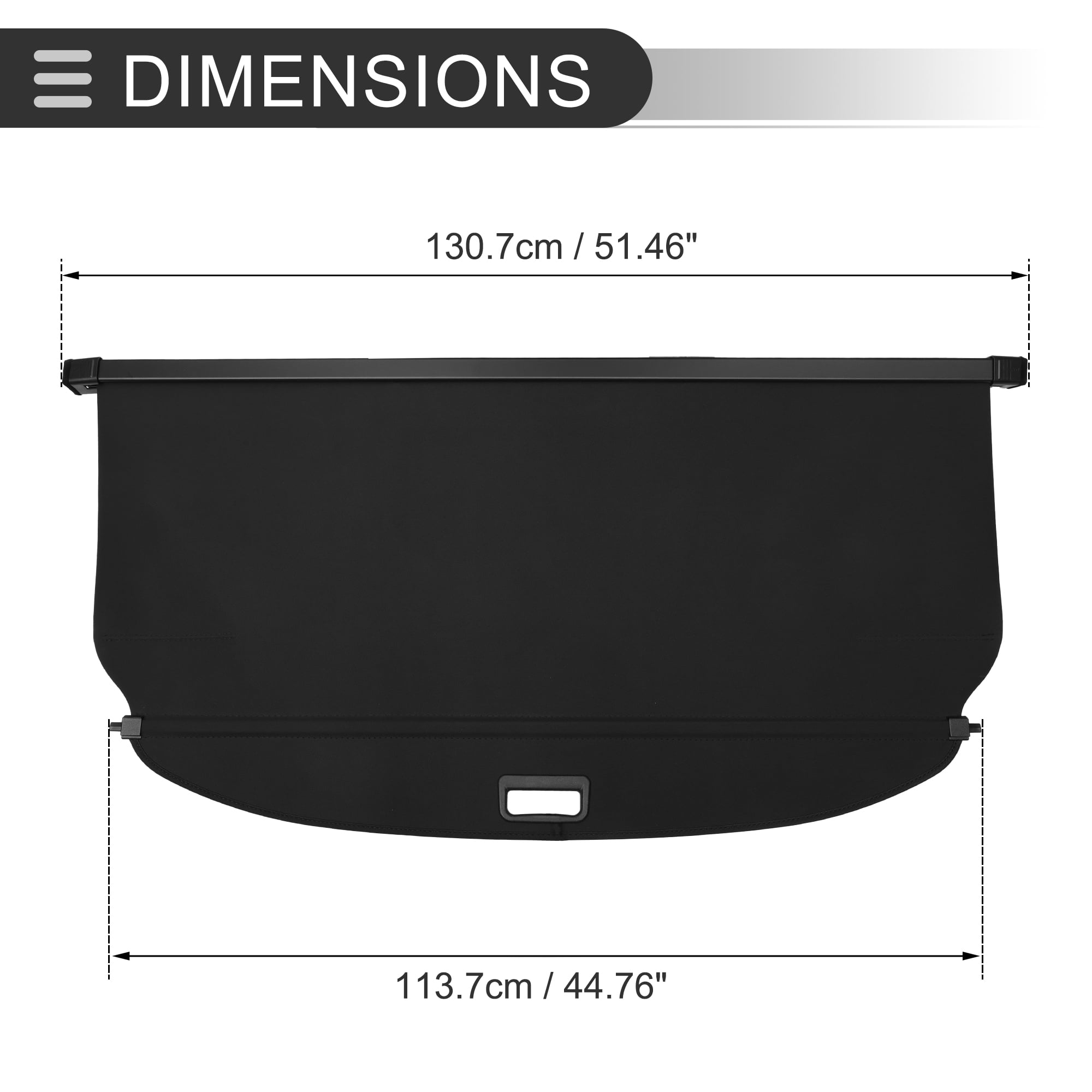 Unique Bargains Car Trunk Retractable Cover for Kia Niro 2017-2022