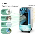 thumbnail image 4 of Gymax Portable Evaporative Air Cooler Fan & Humidifier w/ Remote Control Wheels, 4 of 8