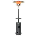 thumbnail image 4 of Patiojoy Patio Rolling Steel Heater Freestanding Outdoor Propane Heater w/Table Suitable for Garden Wedding & Party Gray, 4 of 8