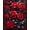 Red, Pattern 2, variant on ODIKA 4'x6' Machine Washable Non-Slip Area Rug, Midnight Bloom Gothic Floral Patterned Grey High Traffic Rug, Gray, 277463