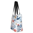 thumbnail image 3 of Kdxio Watercolor Nautical Women Reusable Grocery Bags Foldable Ripstop,Reusable Shopping Bags for Shopping,Gym,Gift, 3 of 7