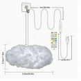 thumbnail image 4 of 3D Big Cloud Light Kit, Music Sync RGB Multicolor Changing Strip Lights DIY Decorations Cloud Light Lamp For Gaming Room Home Bedroom Party Decor -1Pack, 4 of 8