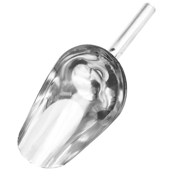 FESTFENDS Food Scoop Flat Metal Scoop Stainless Steel 1Pack