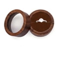 thumbnail image 2 of Wooden Ring Case With Open Window Transparent Jewelry Box For Proposal Engagement Wedding Ceremony Birthday Gift, 2 of 8