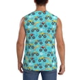 thumbnail image 4 of Balery Cartoon Monster Truck Camisetas sin mangas para hombre, absorbe la humedad y protege contra el mal olor.-Large, 4 of 7