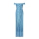 thumbnail image 5 of Vestido de fiesta sin hombros con lentejuelas para mujer: manga corta, color liso, largo maxi, perfecto para bodas o fiestas nocturnas (primavera/otoño/invierno)., 5 of 8