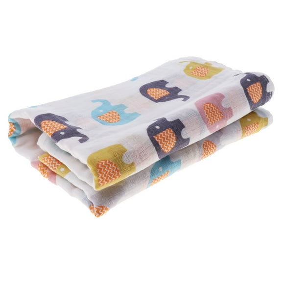 Baby Newborn Swaddling Blanket 110*110cm Color elephant