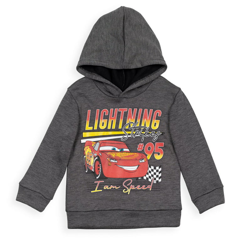Disney Pixar Cars Lightning McQueen Toddler Boys Fleece Pullover Hoodie and  Pants Outfit Set Toddler to Big Kid 