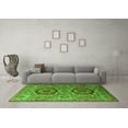 thumbnail image 3 of Ahgly Company Indoor Rectangle Abstract Green Modern Area Rugs, 3' x 5', 3 of 4