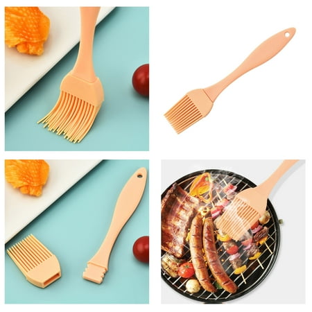 

Silicon Basting Brushes Heat Resistant Pastry Brushes Spread Oil Butter Sauce Marinades for BBQ Grill Barbeque & Kitchen Baking Silicone Brush
