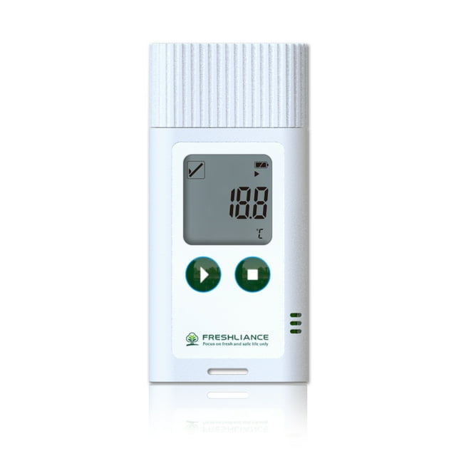 TFixol USB Temperature Logger for Pharma & Cold Chain - High-Capacity Data Storage, PDF/CSV Reports, PC Export, Screen Display, Reusable Design