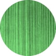 thumbnail image 1 of Ahgly Company Indoor Round Abstract Emerald Green Modern Area Rugs, 6' Round, 1 of 4