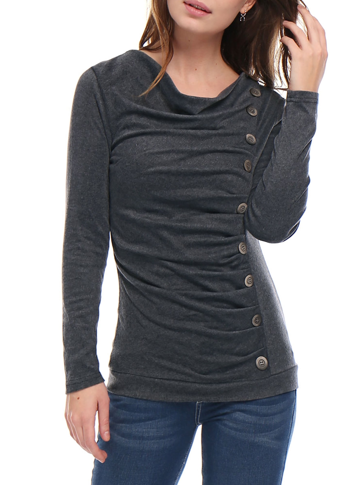 women's ruched tops