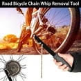 thumbnail image 3 of Bike Freewheel Removal Wrench Ergonomic High Hardness Steel Professional Road Bicycle Chain Whip Removal Tool Bike Accessories-Black, 3 of 8