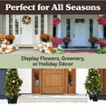thumbnail image 6 of Pure Garden 16x18-Inch Outdoor Planter 2-Pack - Plastic Urn Planters, Black, 6 of 7