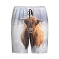 thumbnail image 3 of Yiaed Cow for Men's Soft Sleep Pajama Short Lounging Pajama Shorts-Medium, 3 of 8