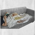 thumbnail image 6 of Human Anatomy Soft Flannel Fleece Throw Blanket, Body Central Nervous Network Skeleton Neurons Image Muscle System Print, Cozy Plush for Indoor and Outdoor Use, 50" x 70", Multicolor, by Ambesonne, 6 of 6