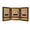 Black, variant on Antique Brass 5x7 Hinged Triple Picture Frame - Bead Border Design