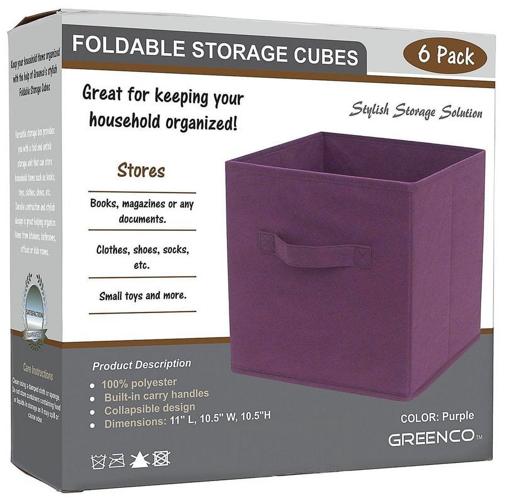 Hot Sales 8 Pack Foldable Non Woven Fabric Organization Boxes Bins  Collapsible Storage Cube - Buy Hot Sales 8 Pack Foldable Non Woven Fabric Organization  Boxes Bins Collapsible Storage Cube Product on