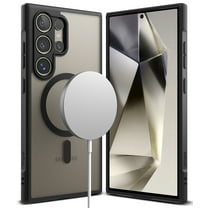 Ringke Samsung Galaxy S24 Ultra [Fusion Bold Magnetic Matte] Clear Heavy Duty Anti-Yellowing MagSafe Case