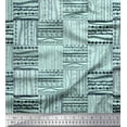thumbnail image 1 of Soimoi Green Poly Georgette Fabric Geometric African Decor Fabric Printed Yard 42 Inch Wide, 1 of 3