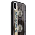thumbnail image 3 of FINCIBO Slim TPU Bumper + Clear Hard Back Cover for Apple iPhone X, Retro Clear Cassette Tape Country Music, 3 of 6