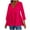 Hot Pink, variant on Scyoekwg 3/4 Sleeve Tops for Women V-Neck Pleated Layered Loose Tops Dressy Casual Blouses Vintage Solid Color Loose Fall Clothes Fashion Tops(White,XXL)