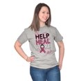 thumbnail image 2 of Help Heal Hope Breast Cancer Aware Women's Graphic T Shirt Tees Brisco Brands S, 2 of 2