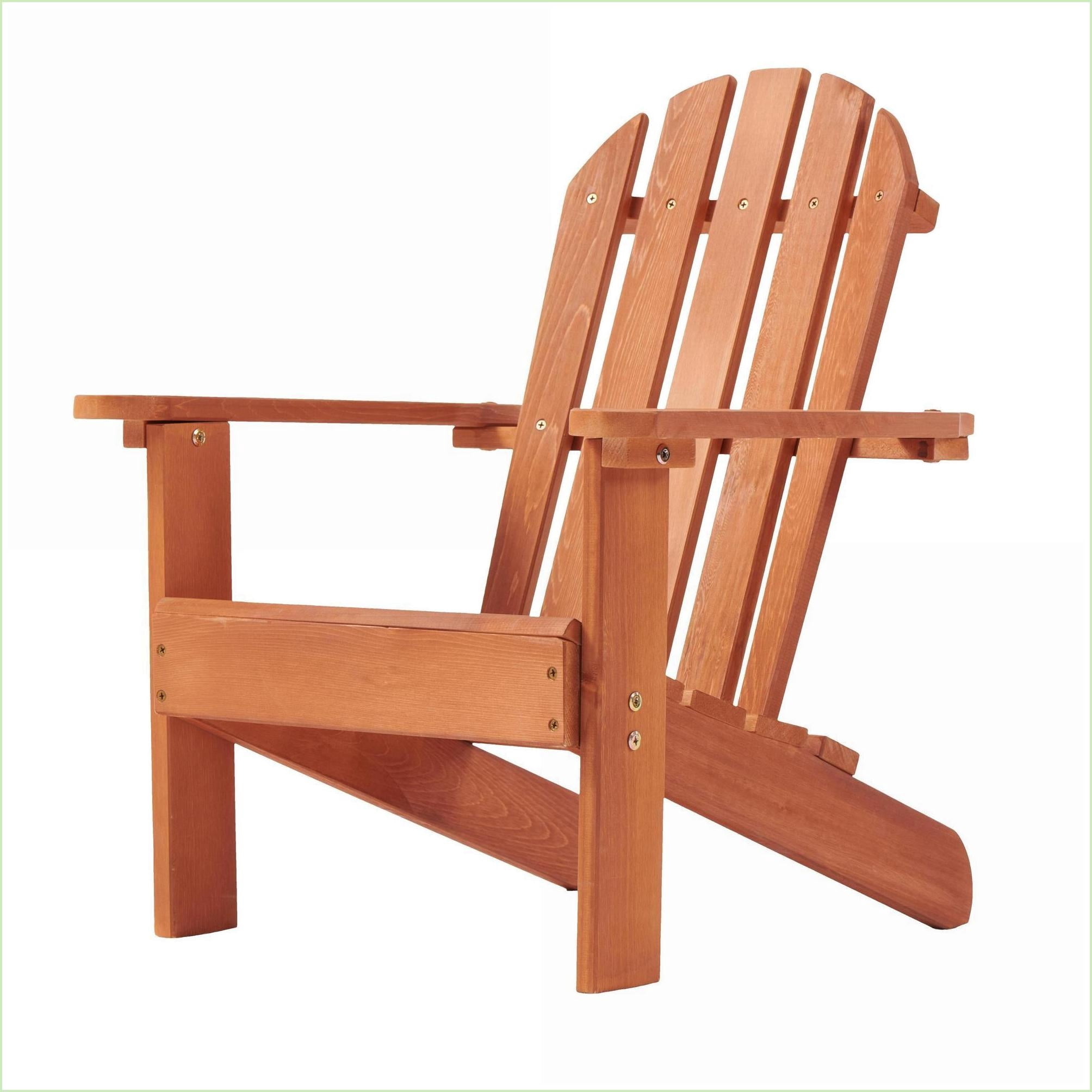 Kids Adirondack Chair for Indoor/Outdoor | Solid Wood Slat Back | 3-10 Years Natural Finish