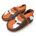 thumbnail image 4 of Dotty Fish Soft Sole Leather Early Walker Shoes - Orange Fox - 6-12 Months, 4 of 6