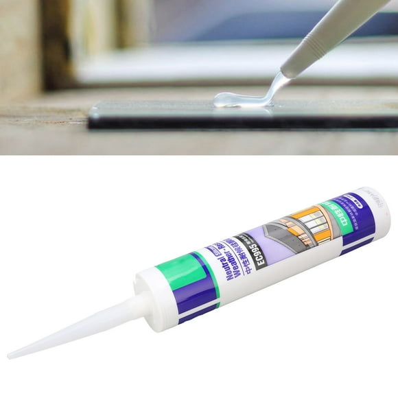 Waterproof Silicone Sealant, Non Impurities Crack Resistant Fine Colloid Silicone Adhesive Sealant Cartridge Strong Neutral for RV