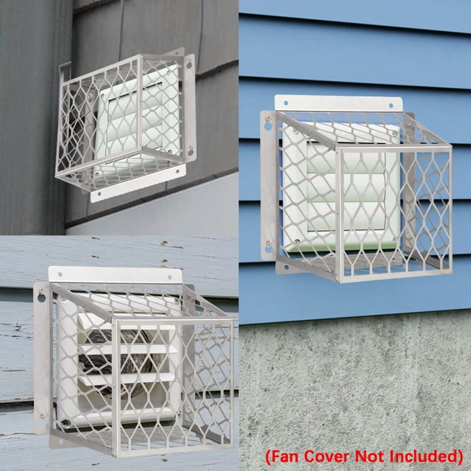 2X Dryer Exhaust Guard Vent Cover,Dryer Vent Bird Guard for 3 to 4 Inch Fan Cover, Stainless Steel Ventilation Bird Cage